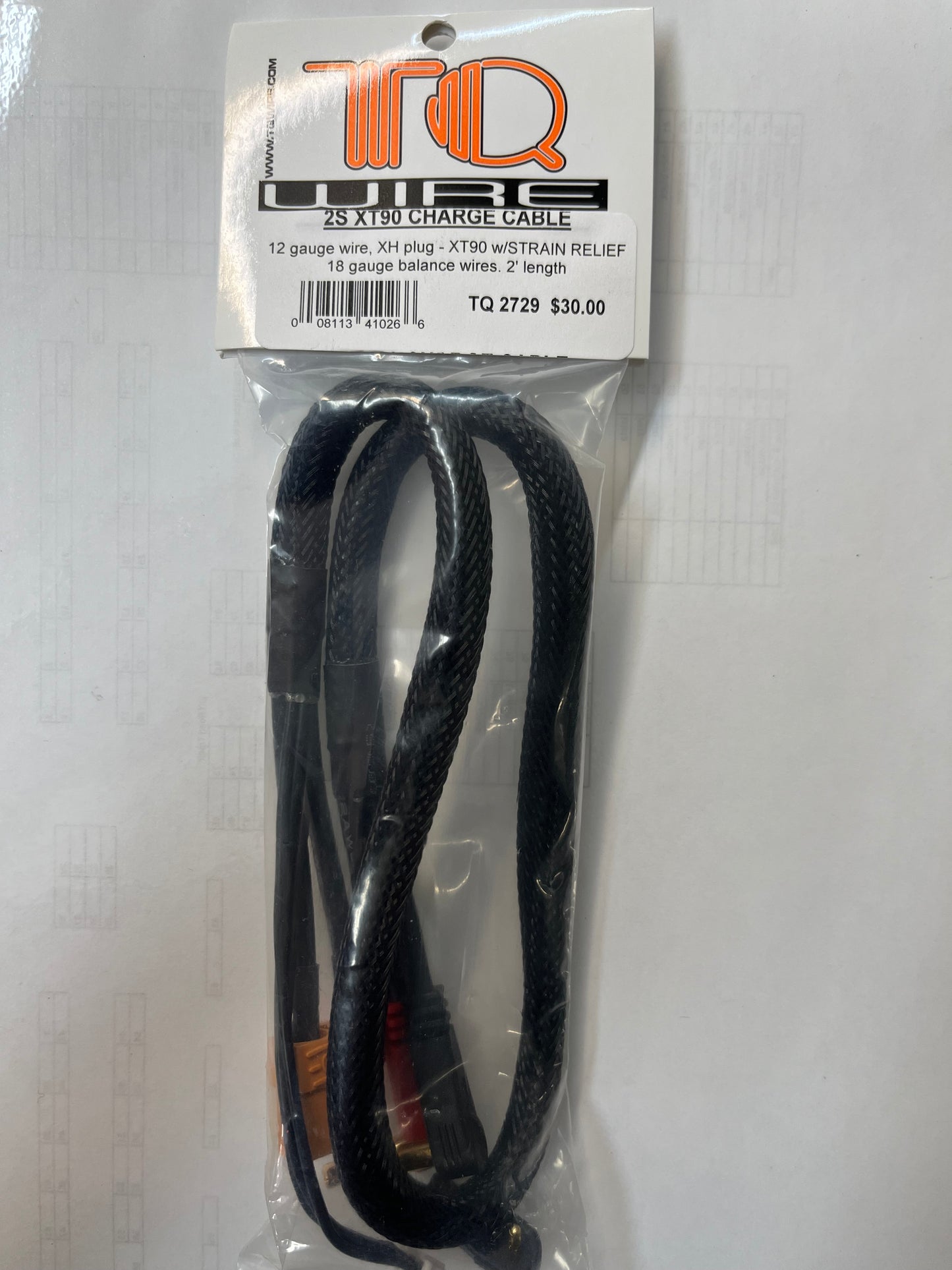 TQ Wire 2s XT90 charge Lead