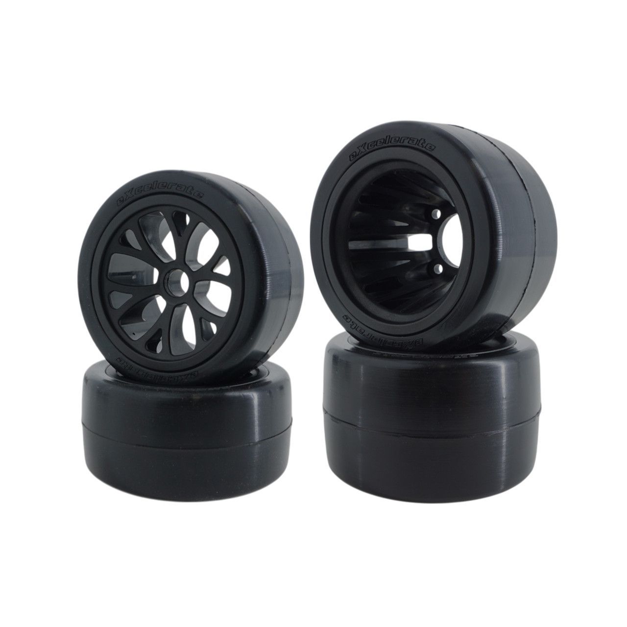 Excelerate WGT-R Pre-Mount Rubber Tire Set (CM/CS) (3077)